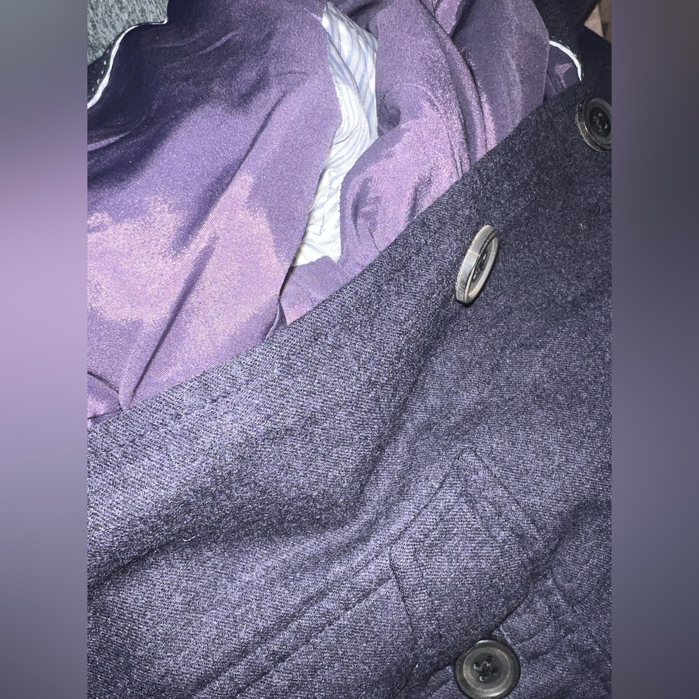 Lands’ End Petites 4 Navy Blue Wool Blazer Jacket Classic 4P Lined - Picture 14 of 16
